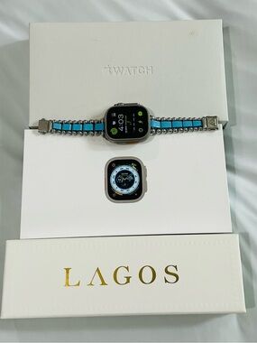 LAGOS Turquoise Bracelet and Apple Ultra 1